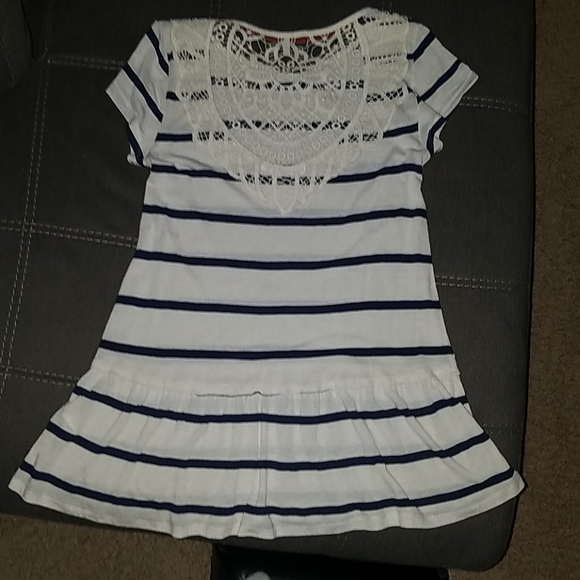 Jolt Navy and White stripe short sleeve - Picture 2 of 4